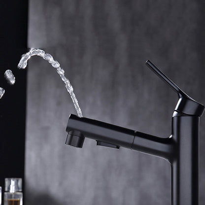 BowLift | Round Vessel Sink Bathroom Faucet Simple Style Faucet with Brass Material