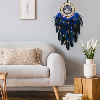 Brehn | Crystal Tree of Life Feather Glow Dreamcatcher