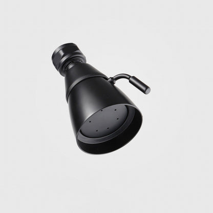 BowLift | Round shower head made of stainless steel in silver wall-mounted shower head