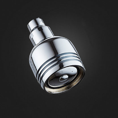 BowLift | Round shower head made of stainless steel in silver wall-mounted shower head