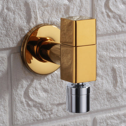 BowLift | Contemporary Wall Mounted Bathroom Faucet Knob Handle Solid Brass Round Faucet