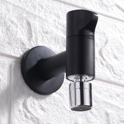 BowLift | Contemporary Wall Mounted Bathroom Faucet Knob Handle Solid Brass Round Faucet