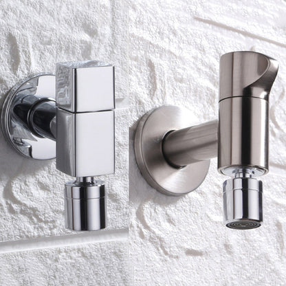 BowLift | Contemporary Wall Mounted Bathroom Faucet Knob Handle Solid Brass Round Faucet