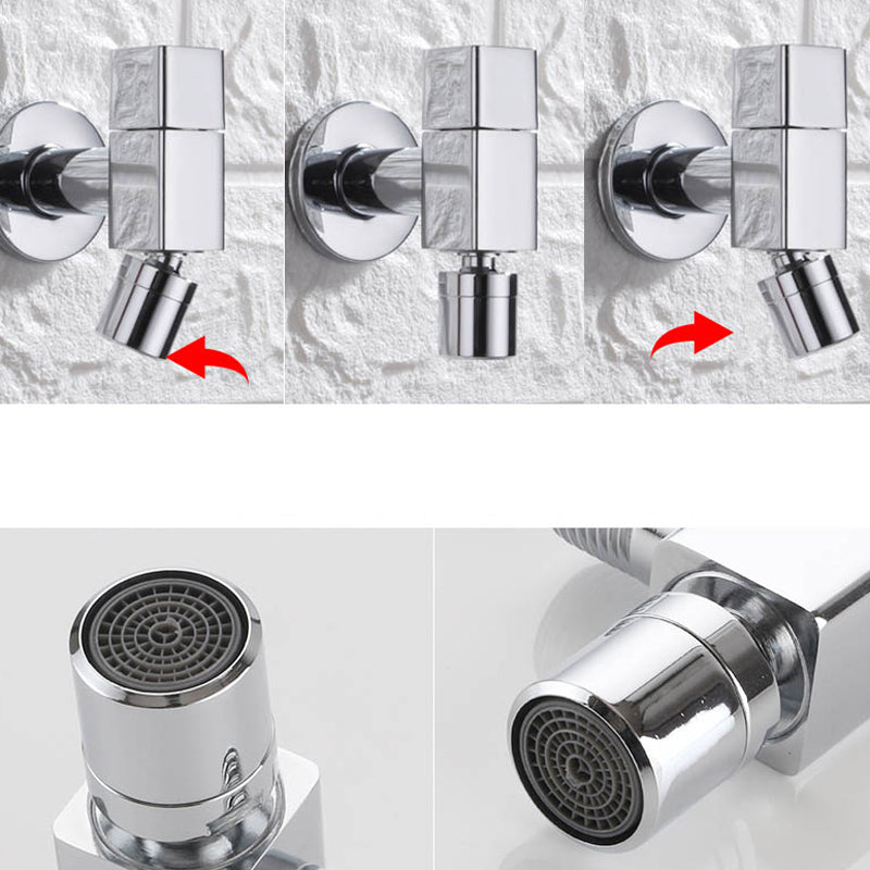 BowLift | Contemporary Wall Mounted Bathroom Faucet Knob Handle Solid Brass Round Faucet