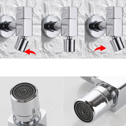 BowLift | Contemporary Wall Mounted Bathroom Faucet Knob Handle Solid Brass Round Faucet