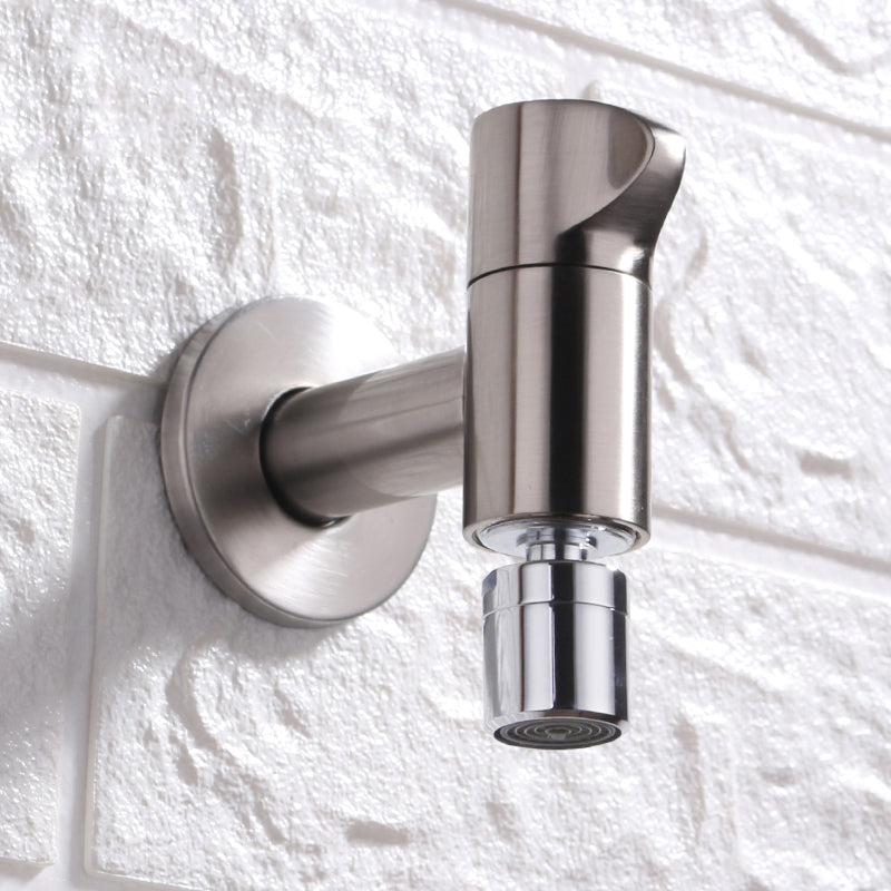 BowLift | Contemporary Wall Mounted Bathroom Faucet Knob Handle Solid Brass Round Faucet