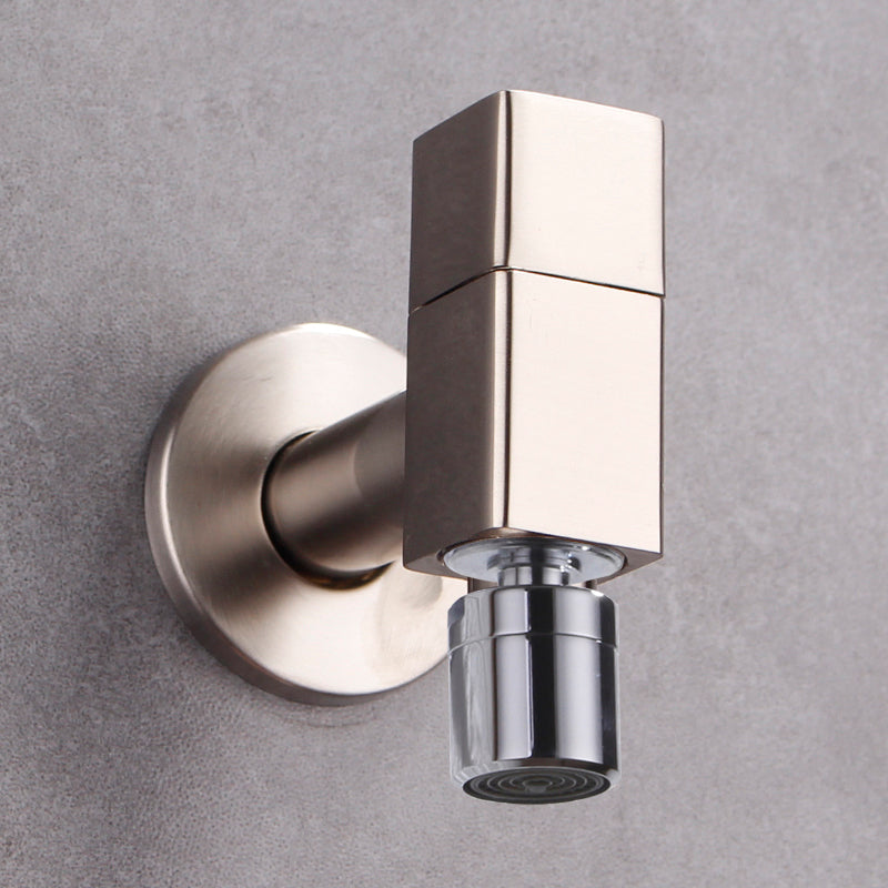 BowLift | Contemporary Wall Mounted Bathroom Faucet Knob Handle Solid Brass Round Faucet