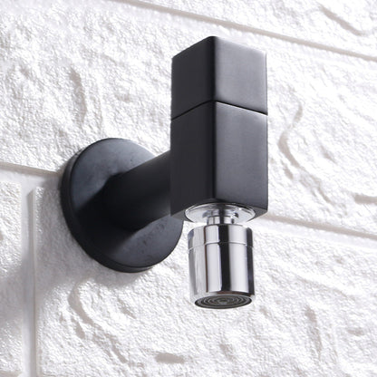 Kalsten | Contemporary Wall-Mounted Bathroom Faucet Knob Handle Solid Brass Round Faucet