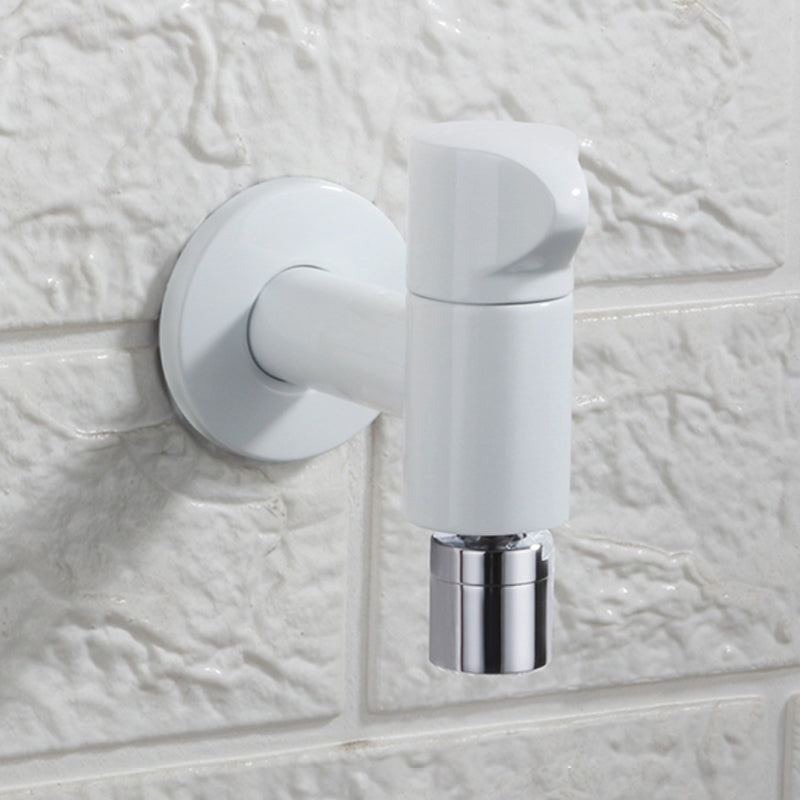 Modern, round, solid brass wall-mounted bathroom faucet knob handle
