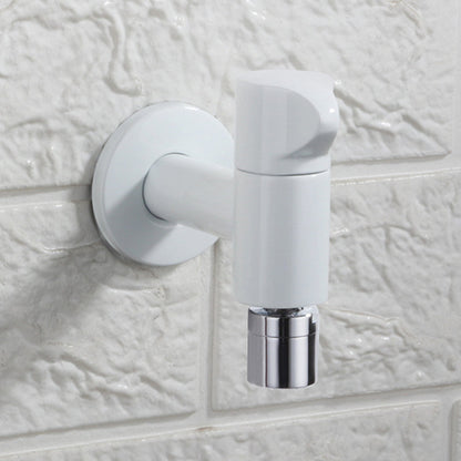 Modern, round, solid brass wall-mounted bathroom faucet knob handle