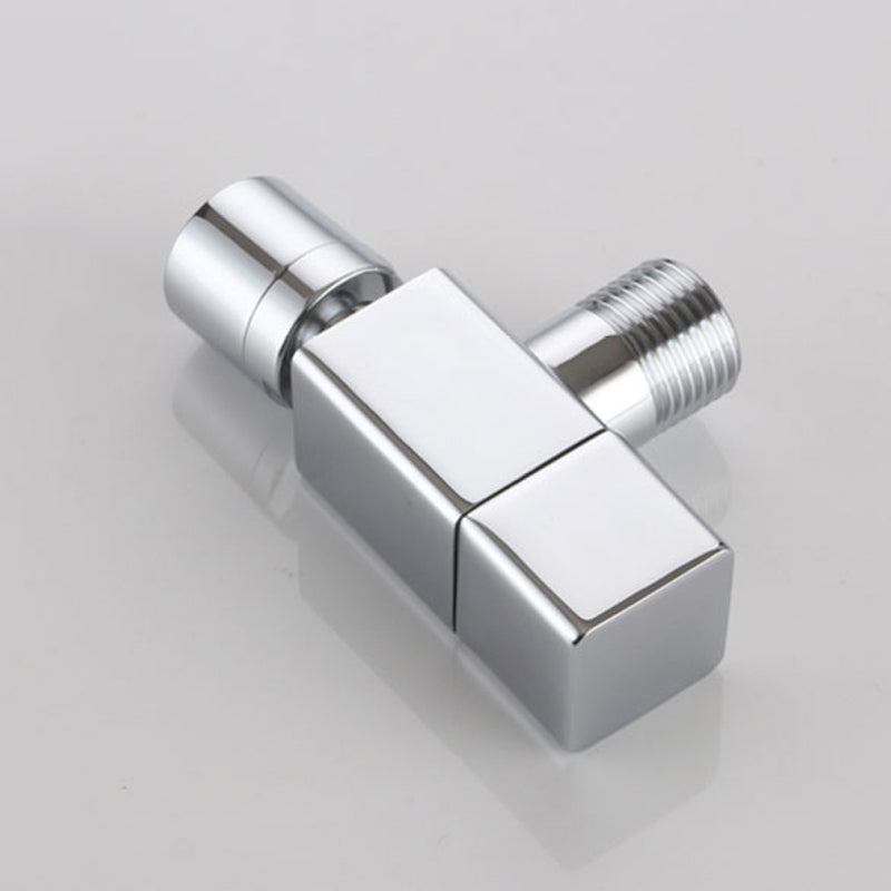 Modern, round, solid brass wall-mounted bathroom faucet knob handle