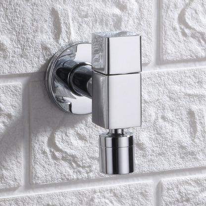 Kalsten | Contemporary Wall-Mounted Bathroom Faucet Knob Handle Solid Brass Round Faucet