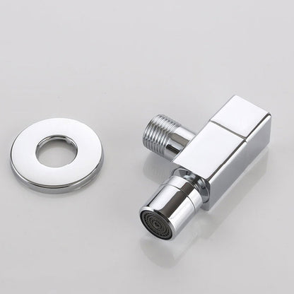 Kalsten | Contemporary Wall-Mounted Bathroom Faucet Knob Handle Solid Brass Round Faucet