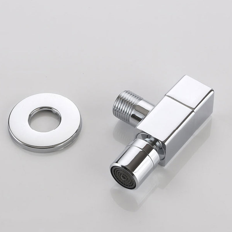 Modern, round, solid brass wall-mounted bathroom faucet knob handle