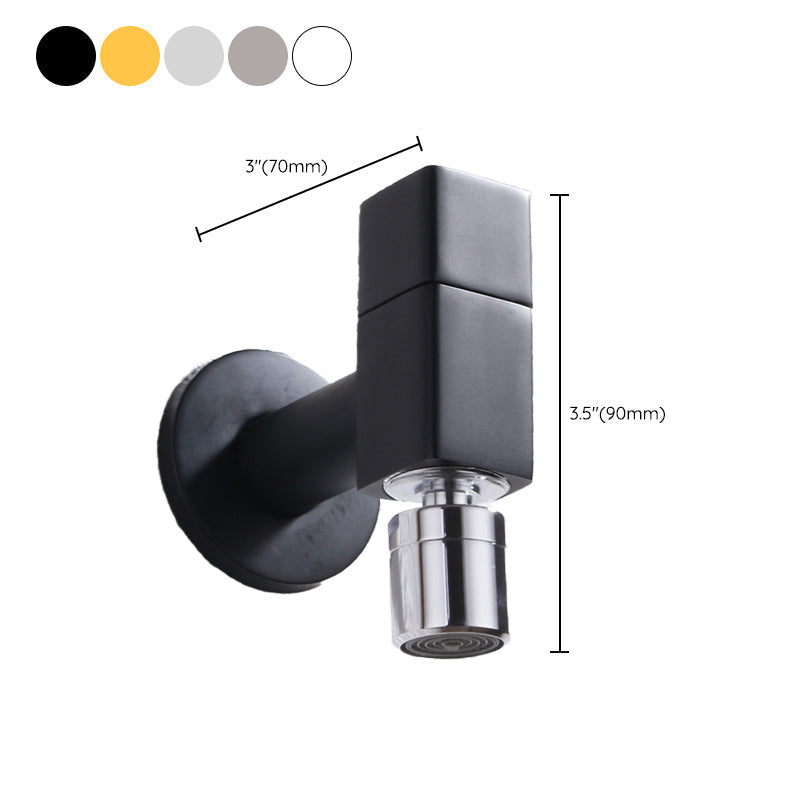 BowLift | Contemporary Wall Mounted Bathroom Faucet Knob Handle Solid Brass Round Faucet