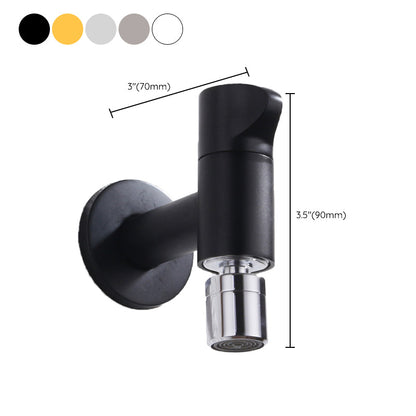 Kalsten | Contemporary Wall-Mounted Bathroom Faucet Knob Handle Solid Brass Round Faucet