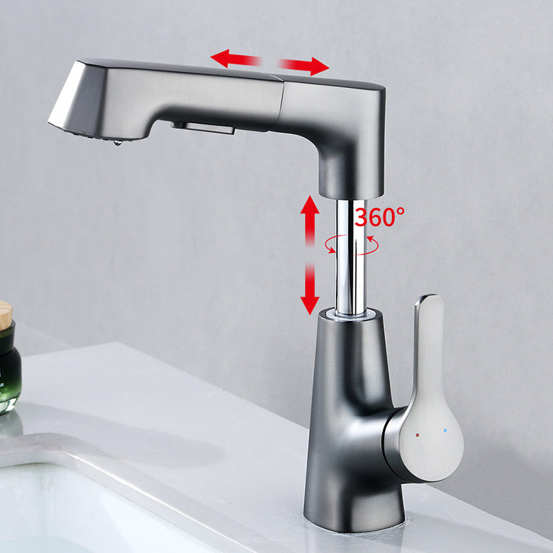 Skanto | Modern Faucet Solid Copper Centerset Bathroom Faucet