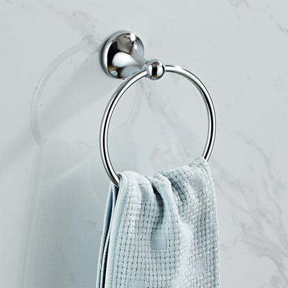 Metal Bathroom Set Traditional Style Chrome Bathroom Accessory Set