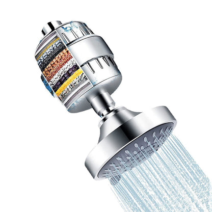 BowLift | Modern Fixed Shower Head with Catalyst 4-Inch Silver Wall Mount Shower Head
