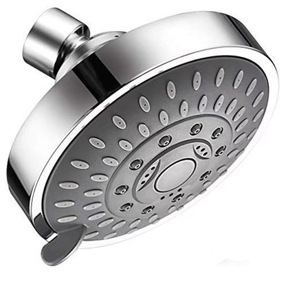 BowLift | Modern Fixed Shower Head with Catalyst 4-Inch Silver Wall Mount Shower Head