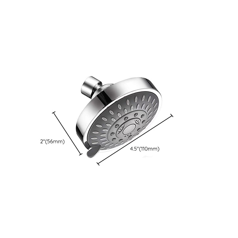 BowLift | Modern Fixed Shower Head with Catalyst 4-Inch Silver Wall Mount Shower Head