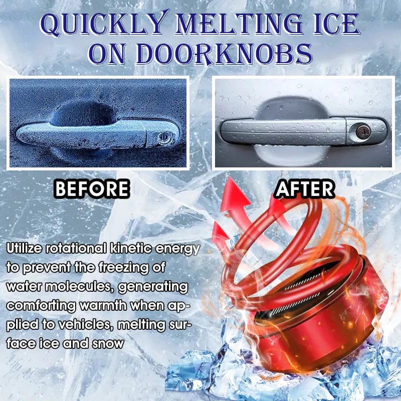 BowLift | Portable Car Heater | Solar Rechargeable De-Icer | Fast Defrost Device for Cars & Homes