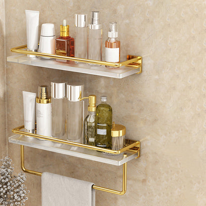 BowLift | Modern Silver/Gold Bathroom Hardware Set Bathroom Shelf Bathroom Set