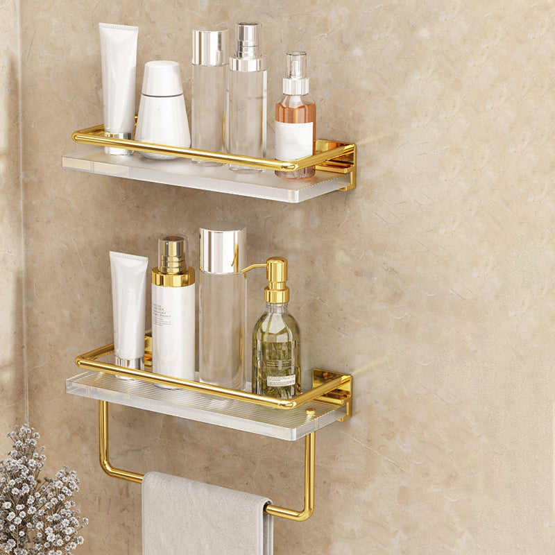 BowLift | Modern Silver/Gold Bathroom Hardware Set Bathroom Shelf Bathroom Set