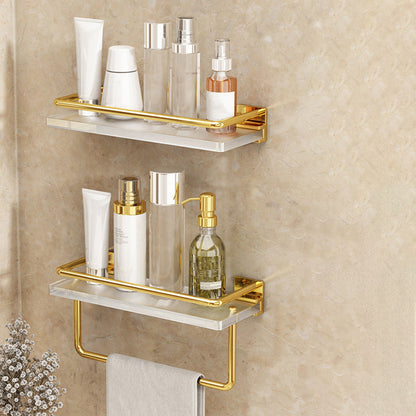 BowLift | Modern Silver/Gold Bathroom Hardware Set Bathroom Shelf Bathroom Set