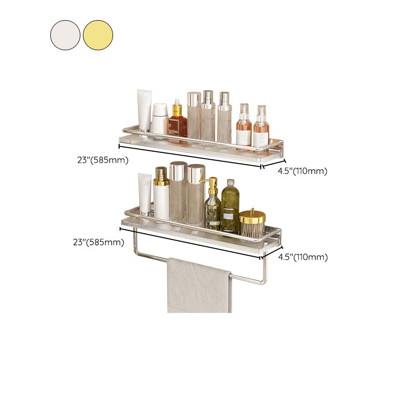 BowLift | Modern Silver/Gold Bathroom Hardware Set Bathroom Shelf Bathroom Set