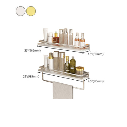 BowLift | Modern Silver/Gold Bathroom Hardware Set Bathroom Shelf Bathroom Set