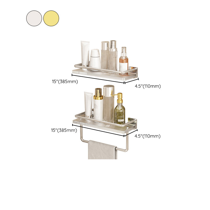 BowLift | Modern Silver/Gold Bathroom Hardware Set Bathroom Shelf Bathroom Set