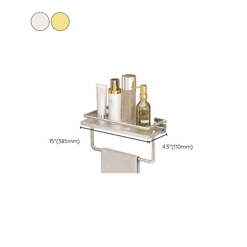 BowLift | Modern Silver/Gold Bathroom Hardware Set Bathroom Shelf Bathroom Set