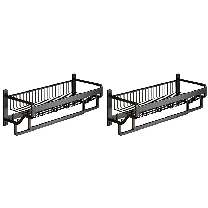 BowLift | Modern black metal bath hardware set towel bar bathroom hardware set