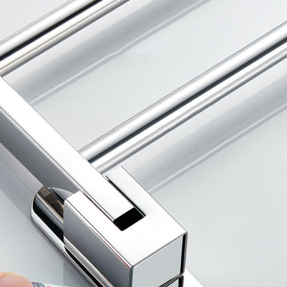 BowLift | Chrome Modern Bathroom Hardware Set Stainless Steel Towel Hook/Towel Rail & Bathroom Shelf