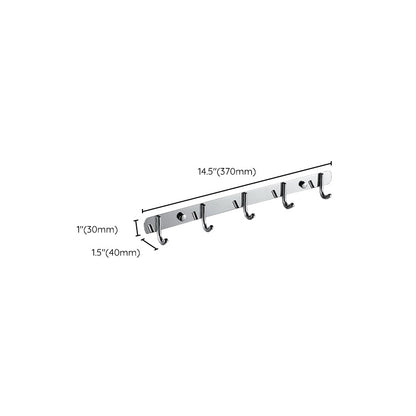 BowLift | Chrome Modern Bathroom Hardware Set Stainless Steel Towel Hook/Towel Rail & Bathroom Shelf