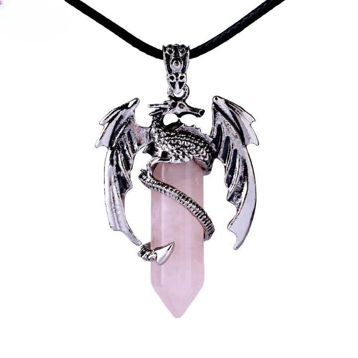 Karnz | Bohemian Style Natural Mystic Gemstone Dragon Pendant