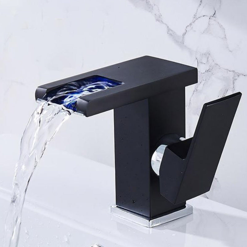 Skanto | Modern Brass Faucet with LED Waterfall Sink Mixer Tap