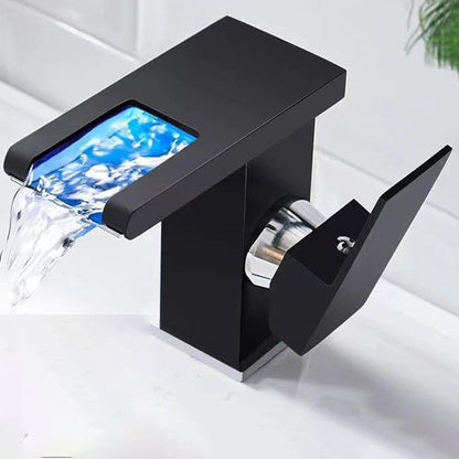 Skanto | Modern Brass Faucet with LED Waterfall Sink Mixer Tap