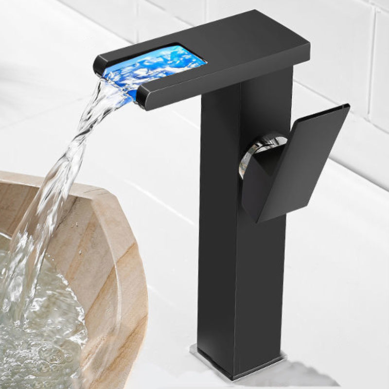 Skanto | Modern Brass Faucet with LED Waterfall Sink Mixer Tap
