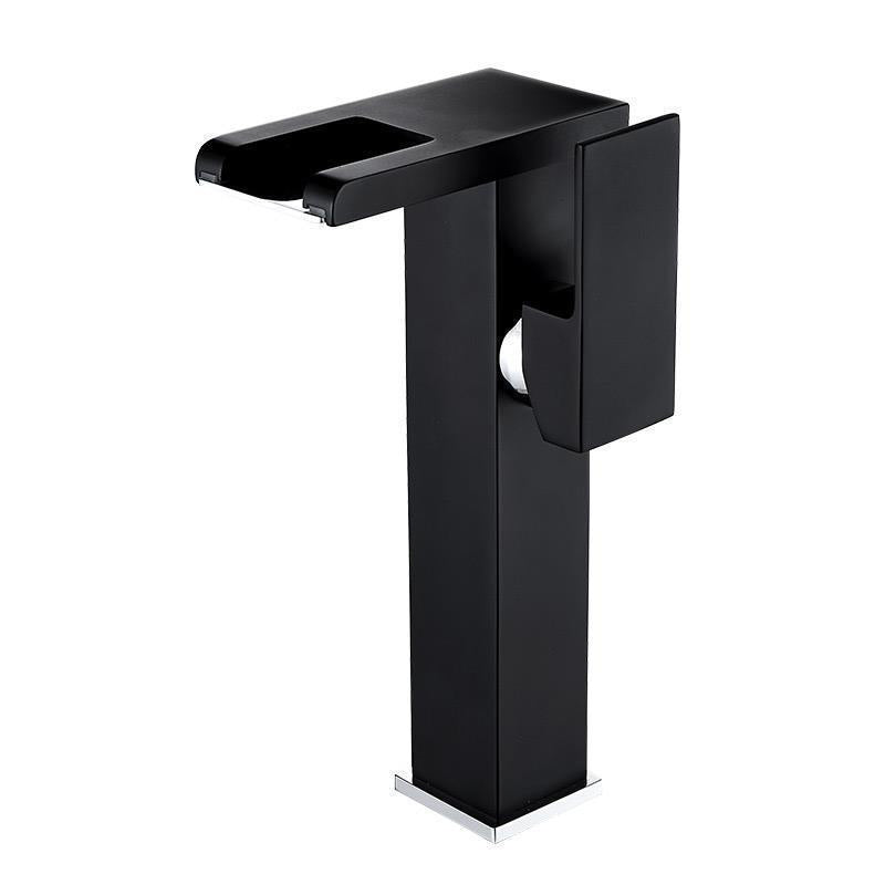 Skanto | Modern Brass Faucet with LED Waterfall Sink Mixer Tap