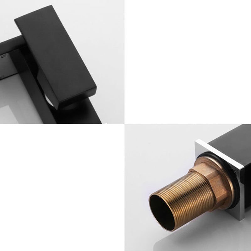 Skanto | Modern Brass Faucet with LED Waterfall Sink Mixer Tap