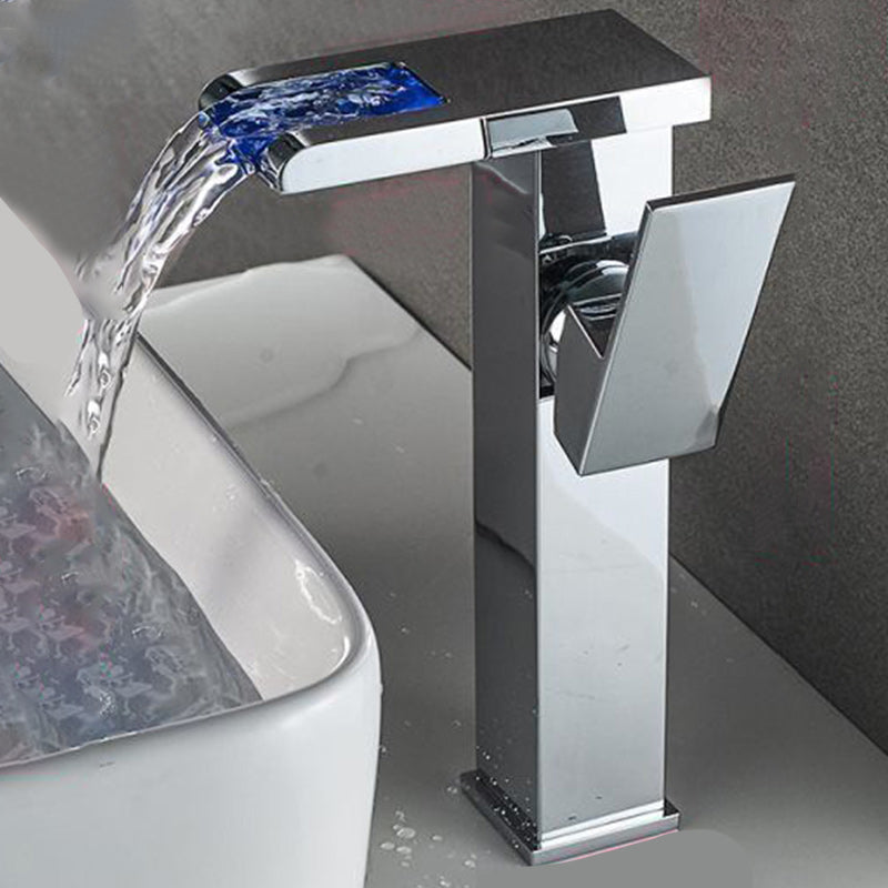 Skanto | Modern Brass Faucet with LED Waterfall Sink Mixer Tap