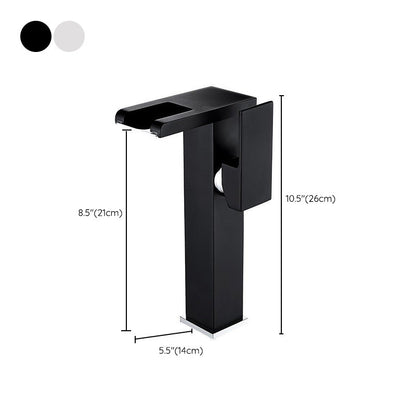 Skanto | Modern Brass Faucet with LED Waterfall Sink Mixer Tap