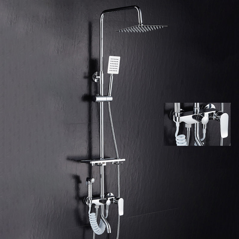BowLift | Modern adjustable water flow shower faucet shower arm shower system on the wall