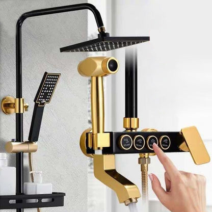 BowLift | Modern adjustable water flow shower faucet shower arm shower system on the wall