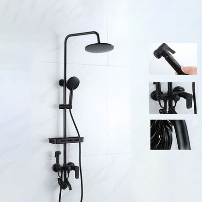 BowLift | Modern adjustable water flow shower faucet shower arm shower system on the wall
