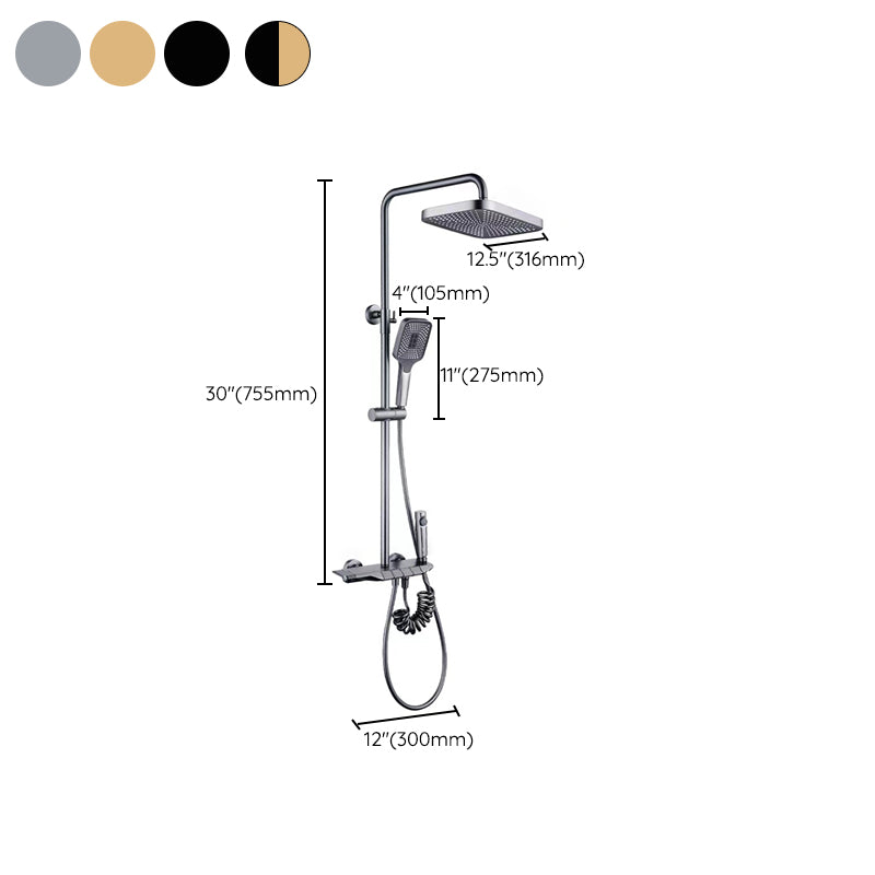 BowLift | Modern adjustable water flow shower faucet shower arm shower system on the wall