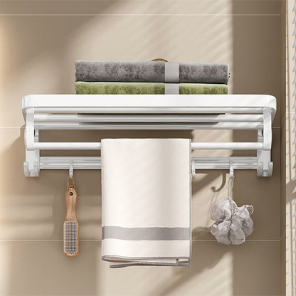 Kalsten | Modern Bathroom Hardware Set Towel Bar White Bath Shelf Bathroom Hardware Set
