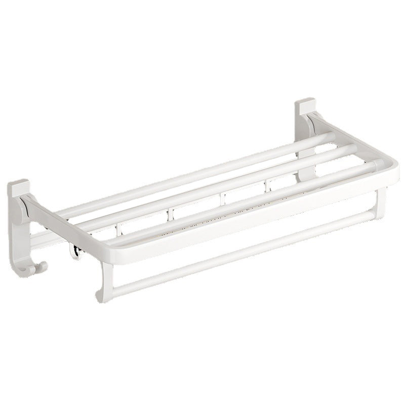 BowLift | Modern Bathroom Hardware Set Towel Bar White Bath Shelf Bathroom Hardware Set